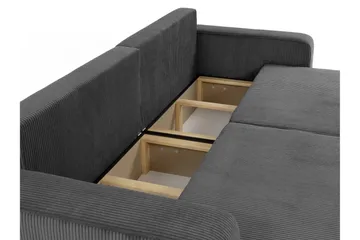 Barile Bäddsoffa 3-sits i Plysch - Beige - Möbler - Soffa - Bäddsoffa