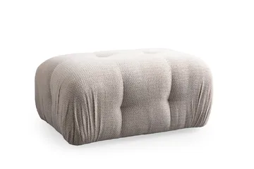 Belgin Bubblig Divansoffa 2-sits med fasta armstöd - Cream - Möbler - Soffa - Modulsoffor - Komplett modulsoffa