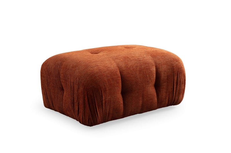 Belgin Bubblig Divansoffa 2-sits med fasta armstöd - Orange - Möbler - Soffa - Modulsoffor - Komplett modulsoffa