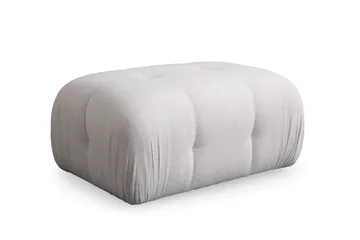 Belgin Bubblig Divansoffa 2-sits med fasta armstöd - Vit - Möbler - Soffa - Modulsoffor - Komplett modulsoffa