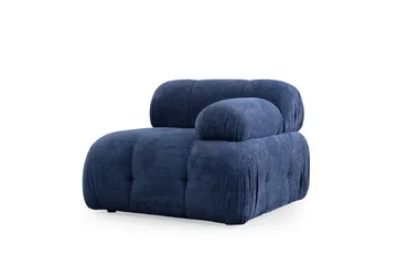 Belgin Bubblig Soffa 2-sits med fasta armstöd - Blå - Möbler - Soffa - Modulsoffor - Komplett modulsoffa
