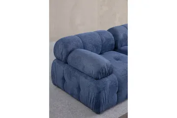 Belgin Bubblig Soffa 2-sits med fasta armstöd - Blå - Möbler - Soffa - Modulsoffor - Komplett modulsoffa