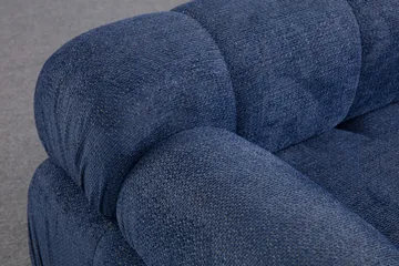 Belgin Bubblig Soffa 2-sits med fasta armstöd - Blå - Möbler - Soffa - Modulsoffor - Komplett modulsoffa