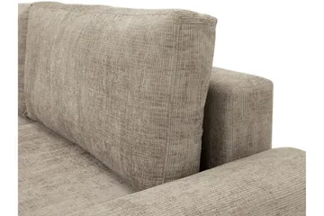 Bella Bäddsoffa 3-sits i Plysch - Grå - Möbler - Soffa - Bäddsoffa