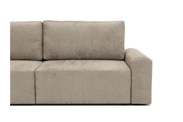 Bella Bäddsoffa 3-sits i Plysch - Grå - Möbler - Soffa - Bäddsoffa