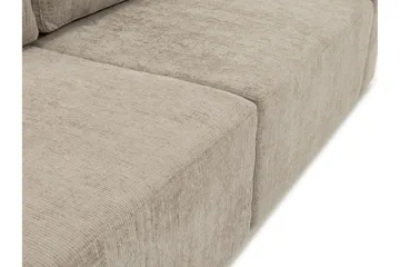Bella Bäddsoffa 3-sits i Plysch - Grå - Möbler - Soffa - Bäddsoffa