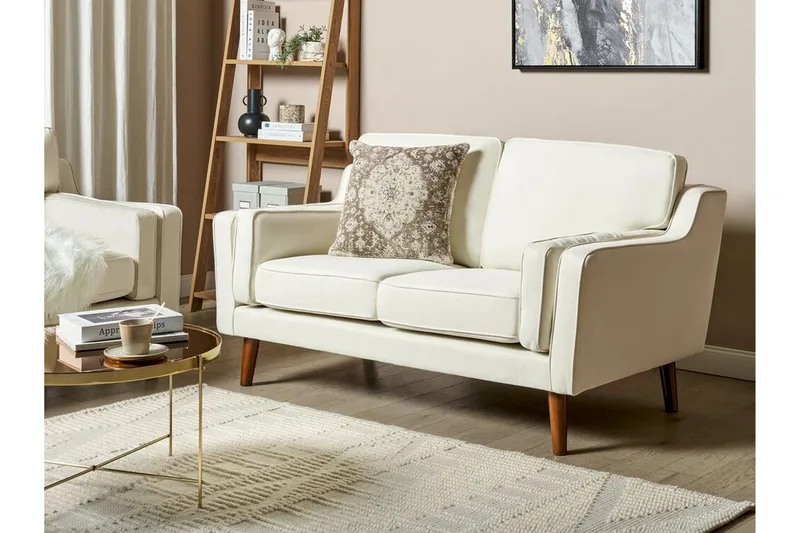 Bertha Soffa 2-sits - Vit/Ljust trä - Möbler - Soffa - 2 sits soffa