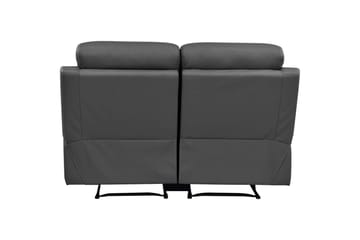 2-sitssoffa Lannilis Grå, PU/trä/metall - Grå, PU/trä/metall - Möbler - Soffa - Biosoffa & reclinersoffa - 2 sits biosoffa & reclinersoffa