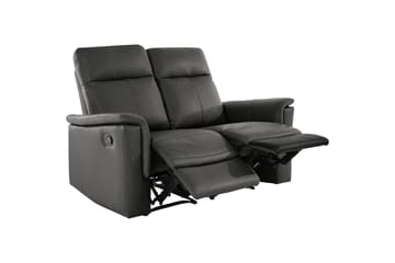 2-sitssoffa Southbrook Grå, PU/trä/metall, Manuell vilstol - Grå, PU/trä/metall, Manuell vilstol - Möbler - Soffa - Biosoffa & reclinersoffa - 2 sits biosoffa & reclinersoffa