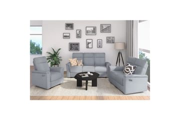 2-sitssoffa Southbrook Ljusgrå, Tyg/Trä/Metall, Elektrisk vilstol - Ljusgrå, Tyg/Trä/Metall, Elektrisk vilstol - Möbler - Soffa - Biosoffa & reclinersoffa - 2 sits biosoffa & reclinersoffa