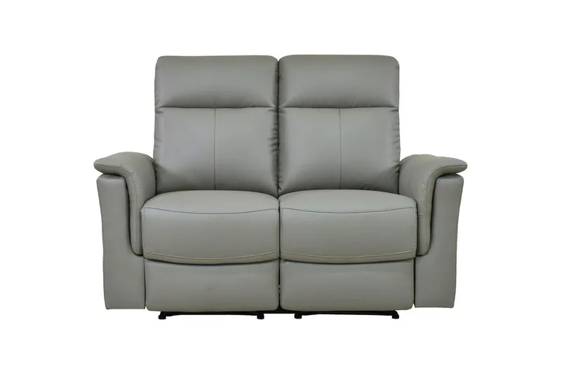 2-sitssoffa Southbrook Ljusgrå, PU/trä/metall, Elektrisk vilstol - Ljusgrå, PU/trä/metall, Elektrisk vilstol - Möbler - Soffa - Biosoffa & reclinersoffa - 2 sits biosoffa & reclinersoffa