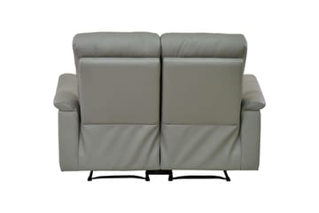 2-sitssoffa Southbrook Ljusgrå, PU/trä/metall, Elektrisk vilstol - Ljusgrå, PU/trä/metall, Elektrisk vilstol - Möbler - Soffa - Biosoffa & reclinersoffa - 2 sits biosoffa & reclinersoffa
