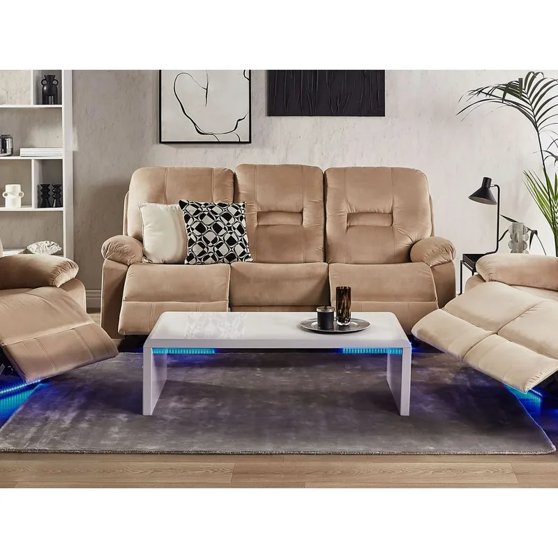 3-sits soffa Rovik - Beige - Möbler - Soffa - Biosoffa & reclinersoffa - 3 sits biosoffa & reclinersoffa