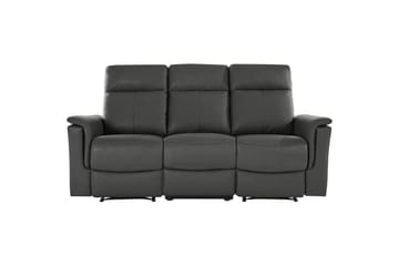 3-sitssoffa Southbrook Grå, PU/trä/metall, Elektrisk vilstol - Grå, PU/trä/metall, Elektrisk vilstol - Möbler - Soffa - Biosoffa & reclinersoffa
