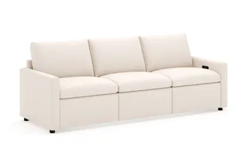 Barsele 3-sits Elektrisk Reclinersoffa - Beige - Möbler - Soffa - Biosoffa & reclinersoffa - 3 sits biosoffa & reclinersoffa