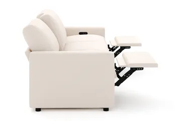 Barsele 3-sits Elektrisk Reclinersoffa - Beige - Möbler - Soffa - Biosoffa & reclinersoffa - 3 sits biosoffa & reclinersoffa