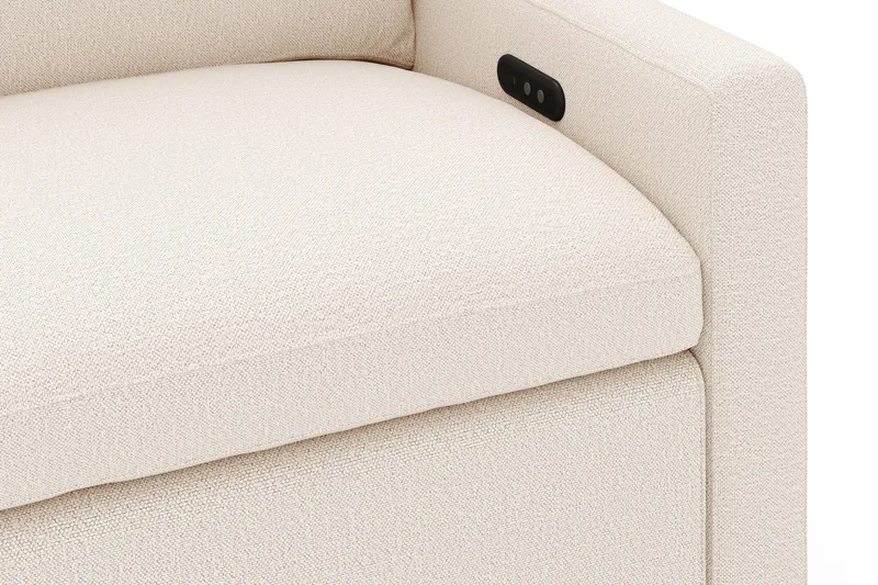 Barsele 3-sits Elektrisk Reclinersoffa - Beige - Möbler - Soffa - Biosoffa & reclinersoffa - 3 sits biosoffa & reclinersoffa