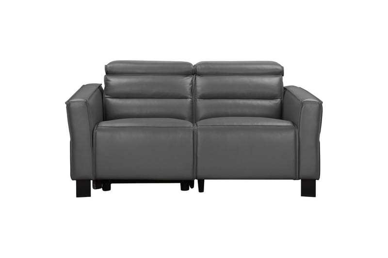 Carpari Djup 2-sits Biosoffa med Recliner i Konstläder - Grå - Möbler - Soffa - Biosoffa & reclinersoffa - 2 sits biosoffa & reclinersoffa