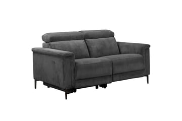 Lund 2-sits Rektangulär Reclinersoffa med Nackstöd i Tyg med Grå-utseende - Grå - Möbler - Soffa - Biosoffa & reclinersoffa - 2 sits biosoffa & reclinersoffa