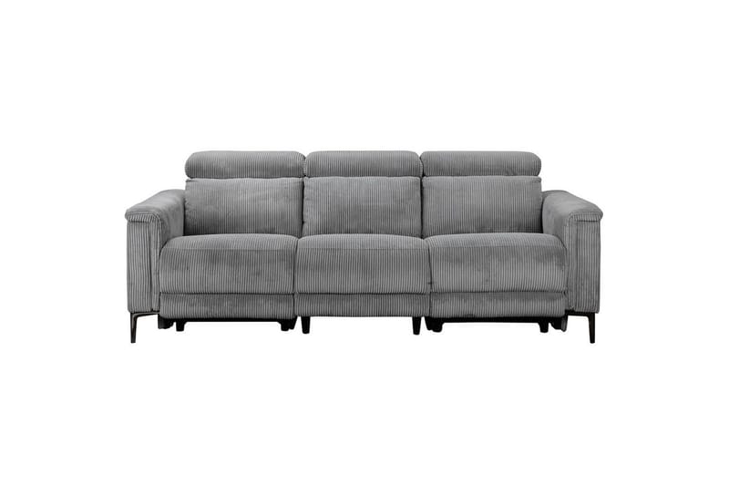 Lund Reclinersoffa 3-sits - Grå - Möbler - Soffa - Biosoffa & reclinersoffa - 3 sits biosoffa & reclinersoffa