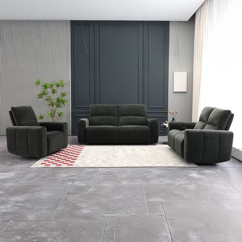 Reclinersoffa Ödmark 2-sits med elektrisk mekanism - grå - Möbler - Soffa - Biosoffa & reclinersoffa - 2 sits biosoffa & reclinersoffa