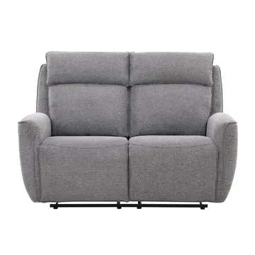 Reclinersoffa Östvik 2-sits med manuell mekanism - grå - Möbler - Soffa - Biosoffa & reclinersoffa - 2 sits biosoffa & reclinersoffa
