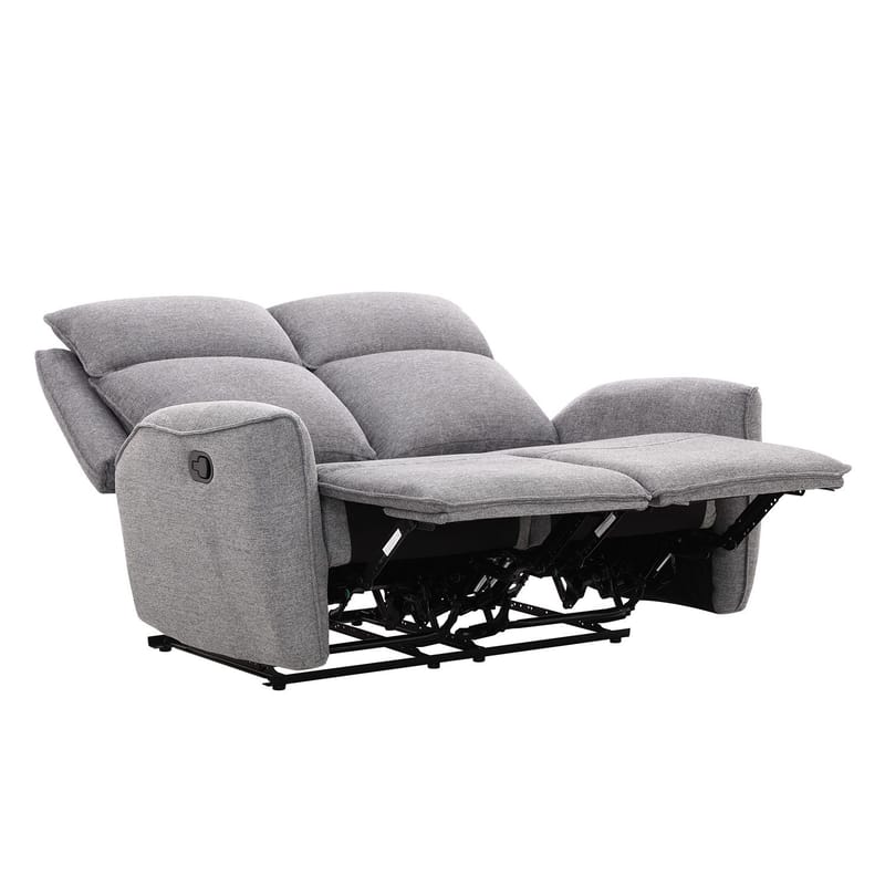Reclinersoffa Östvik 2-sits med manuell mekanism - grå - Möbler - Soffa - Biosoffa & reclinersoffa - 2 sits biosoffa & reclinersoffa