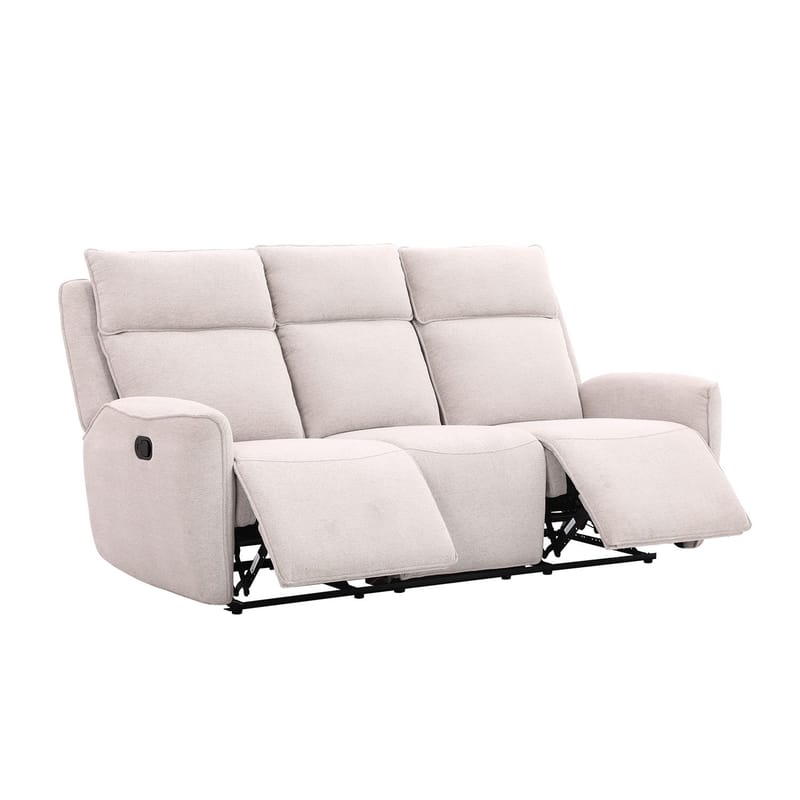 Reclinersoffa Östvik 3-sits med manuell mekanism - beige - Möbler - Soffa - Biosoffa & reclinersoffa - 3 sits biosoffa & reclinersoffa