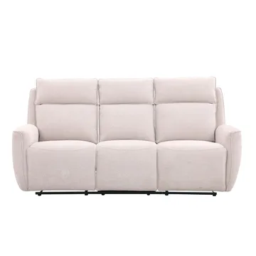 Reclinersoffa Östvik 3-sits med manuell mekanism - beige - Möbler - Soffa - Biosoffa & reclinersoffa - 3 sits biosoffa & reclinersoffa
