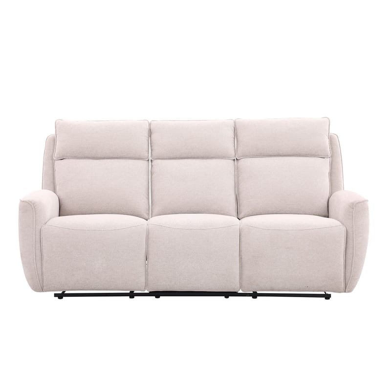 Reclinersoffa Östvik 3-sits med manuell mekanism - beige - Möbler - Soffa - Biosoffa & reclinersoffa - 3 sits biosoffa & reclinersoffa