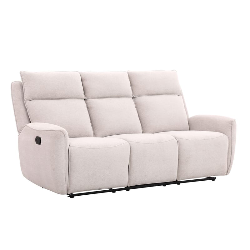 Reclinersoffa Östvik 3-sits med manuell mekanism - beige - Möbler - Soffa - Biosoffa & reclinersoffa - 3 sits biosoffa & reclinersoffa