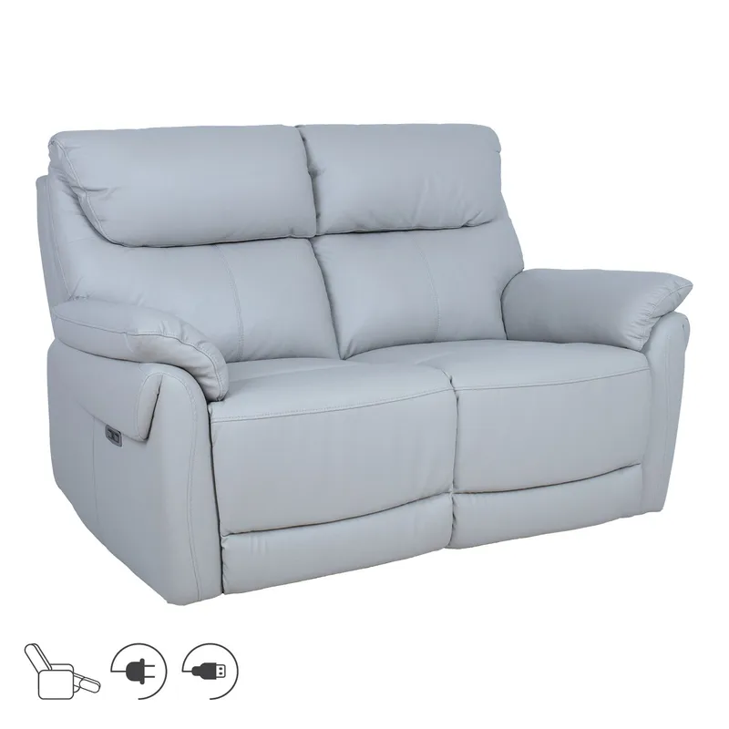 Reclinersoffa Dalsor 2-sits med elektrisk mekanism, Beige