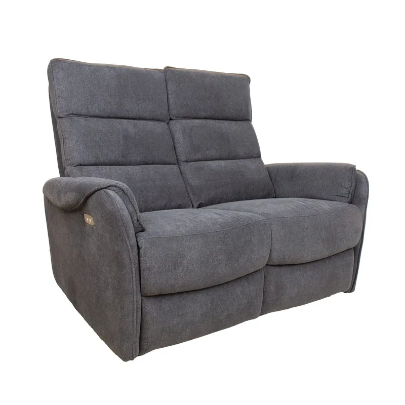 Reclinersoffa Dalsor 2-sits med elektrisk mekanism - Grå - Möbler - Soffa - Biosoffa & reclinersoffa - 2 sits biosoffa & reclinersoffa