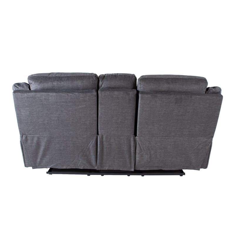 Reclinersoffa Iskmar 2-sits med manuell mekanism - grå - Möbler - Soffa - Biosoffa & reclinersoffa - 2 sits biosoffa & reclinersoffa