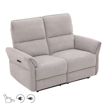 Reclinersoffa Ravdal 2-sits med elektrisk mekanism - grå - Möbler - Soffa - Biosoffa & reclinersoffa - 2 sits biosoffa & reclinersoffa