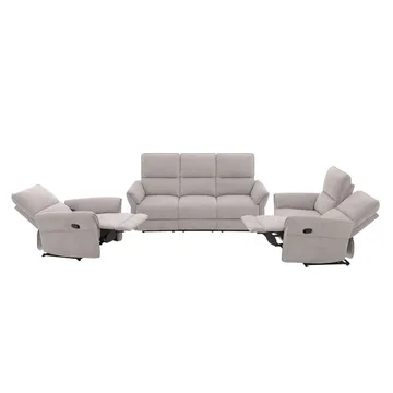 Reclinersoffa Ravdal 3-sits med elektrisk mekanism - grå - Möbler - Soffa - Biosoffa & reclinersoffa - 3 sits biosoffa & reclinersoffa