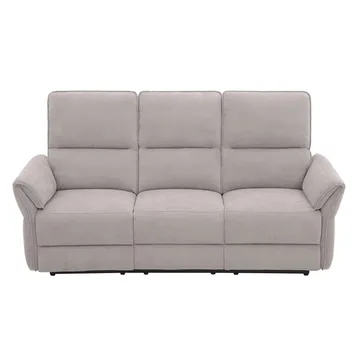 Reclinersoffa Ravdal 3-sits med elektrisk mekanism - grå - Möbler - Soffa - Biosoffa & reclinersoffa - 3 sits biosoffa & reclinersoffa