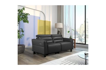 Reclinersoffa utan hörn Loft24 Carpari Reclinersoffa 2-sits Black Artificial leather - Möbler - Soffa - Biosoffa & reclinersoffa - 2 sits biosoffa & reclinersoffa