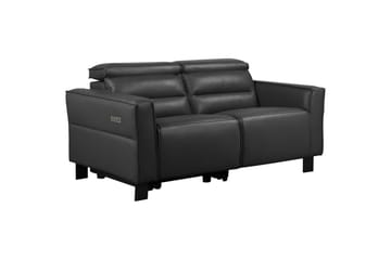 Reclinersoffa utan hörn Loft24 Carpari Reclinersoffa 2-sits Black Artificial leather - Möbler - Soffa - Biosoffa & reclinersoffa - 2 sits biosoffa & reclinersoffa