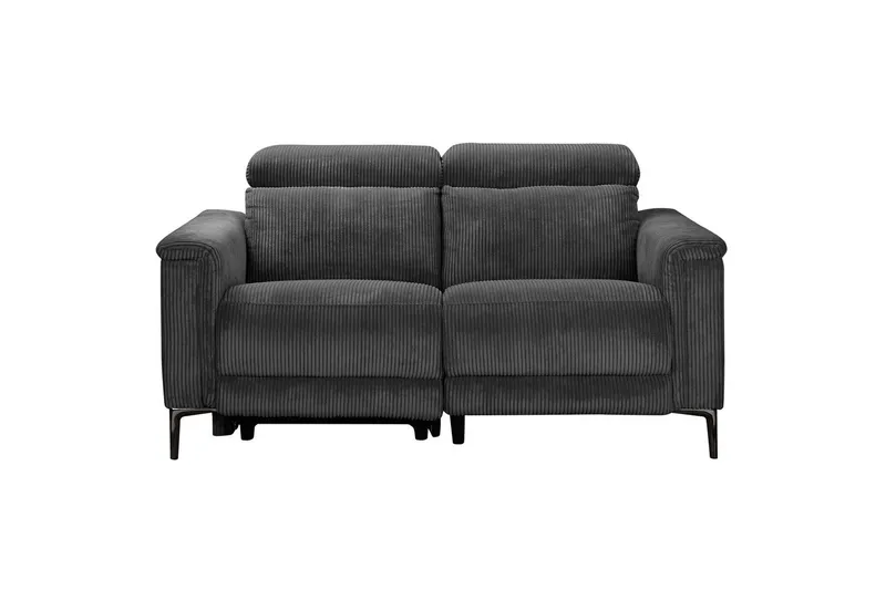 Reclinersoffa utan hörn Loft24 Lund Reclinersoffa 2-sits Grå