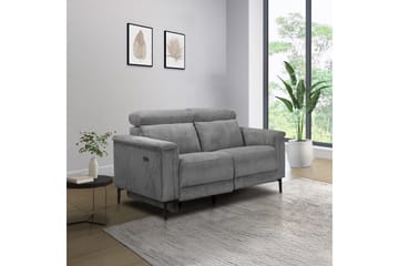 Reclinersoffa utan hörn Loft24 Lund Reclinersoffa 2-sits Lightgrey - Möbler - Soffa - Biosoffa & reclinersoffa - 2 sits biosoffa & reclinersoffa