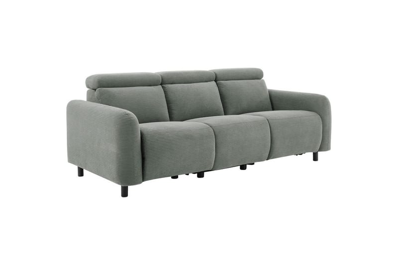 Reclinersoffa utan hörn Loft24 Skaane Reclinersoffa 3-sits Grå Manchester - Möbler - Soffa - Biosoffa & reclinersoffa - 3 sits biosoffa & reclinersoffa