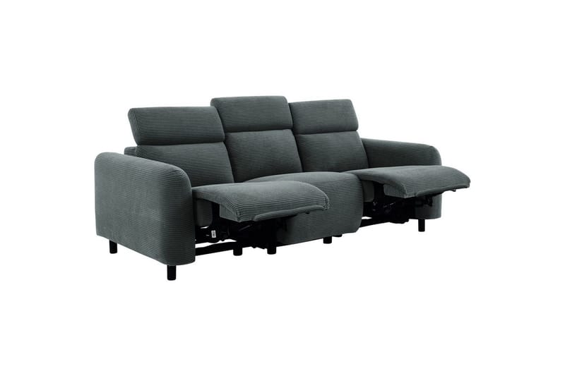 Reclinersoffa utan hörn Loft24 Skaane Reclinersoffa 3-sits Grey Manchester - Möbler - Soffa - Biosoffa & reclinersoffa