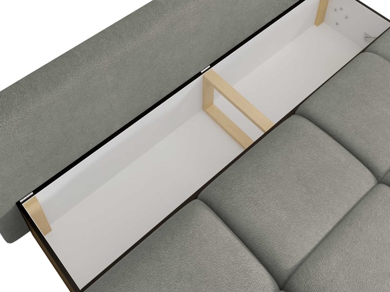 Bjorn 3-sits Bäddsoffa med förvaring - beige - Möbler - Soffa - Bäddsoffa
