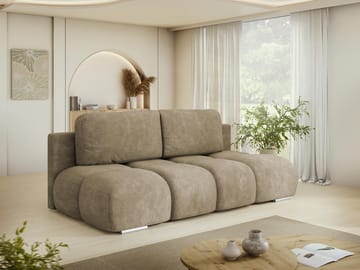 Bjorn 3-sits Bäddsoffa med förvaring - beige - Möbler - Soffa - Bäddsoffa