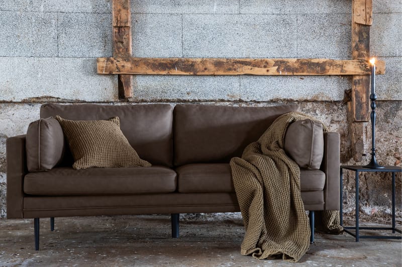 Boom 2-sits Soffa - Brun - Möbler - Soffa - Skinnsoffor