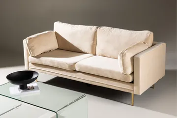 Boom Sammetssoffa 3-sits - Beige - Möbler - Soffa - Sammetssoffa