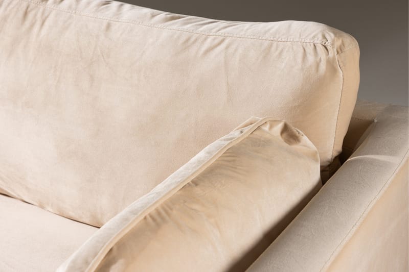 Boom Sammetssoffa 3-sits - Beige - Möbler - Soffa - Sammetssoffa