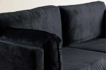 Boom Sammetssoffa 3-sits - Svart - Möbler - Soffa - Sammetssoffa