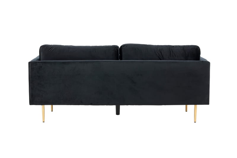 Boom Sammetssoffa 3-sits - Svart - Möbler - Soffa - Sammetssoffa